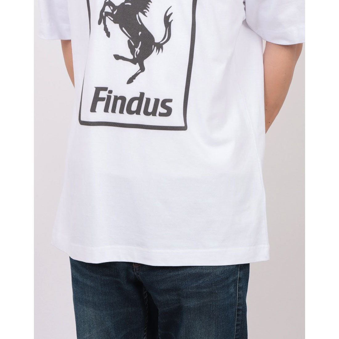 アトリエアメロ ATELIER AMELOT PRINT TEE - HEUREUSEMENT IL Y A FINDUS （ホワイト） ホワイト