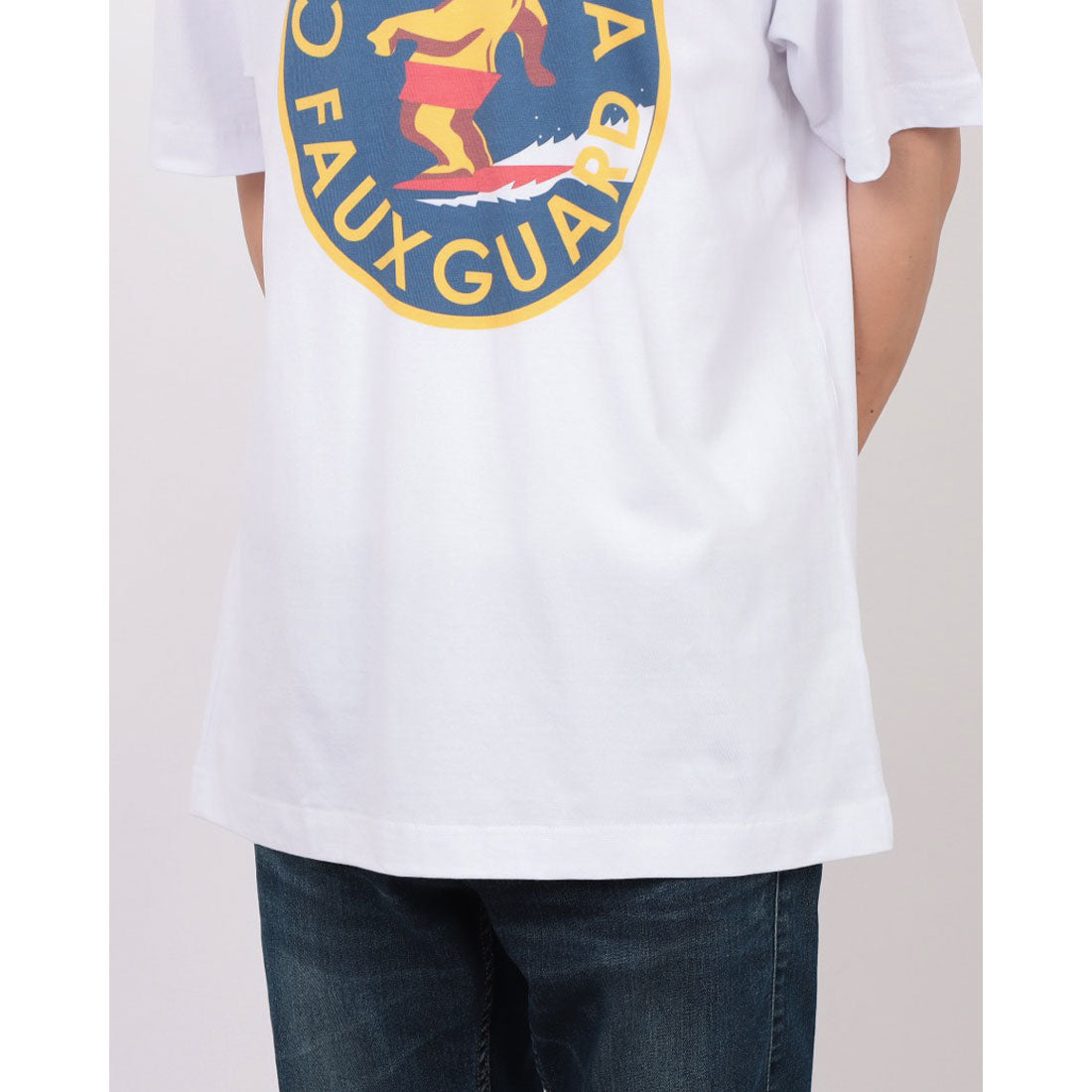 アトリエアメロ ATELIER AMELOT PRINT TEE - FAUX GUARD BEAR （ホワイト） ホワイト