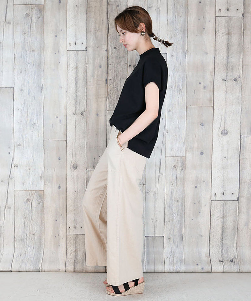 アットワン atONE リネンベイカーワイドパンツ