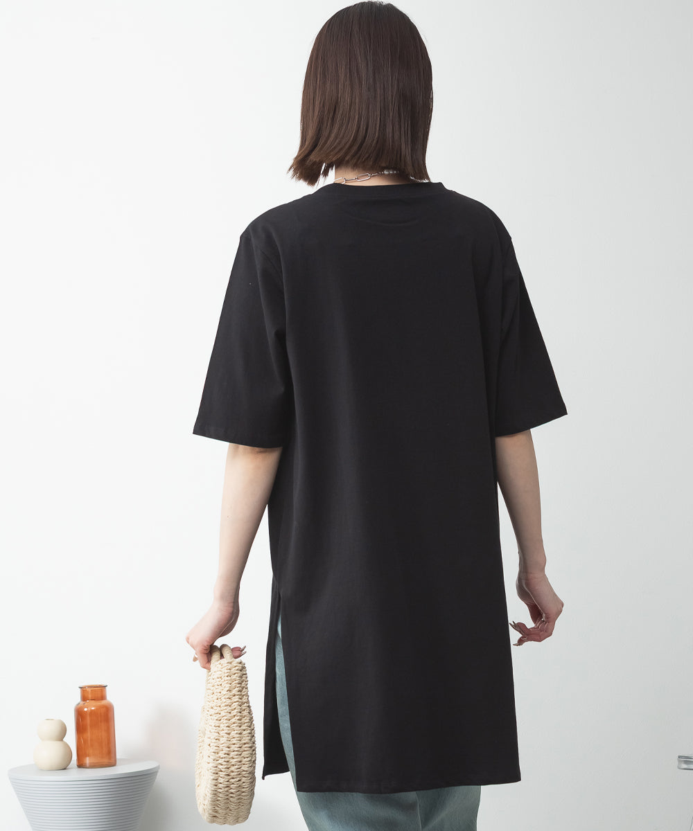 アットワン atONE ベアテン5分袖 チュニック （BLACK） ブラック