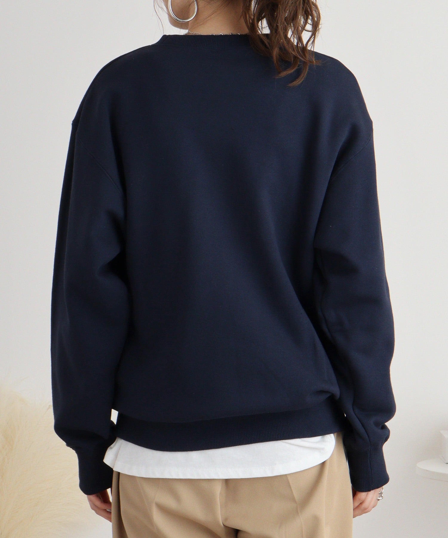 アットワン atONE 裏毛 10オンス ヘビーオンス スウェット オーバーサイズ 長袖 トレーナー 裏パイル （レッド） レッド