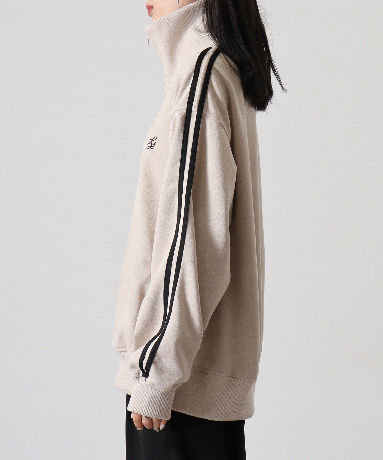 アットワン atONE スエードポンチトラックジャケット （アイボリー） アイボリー