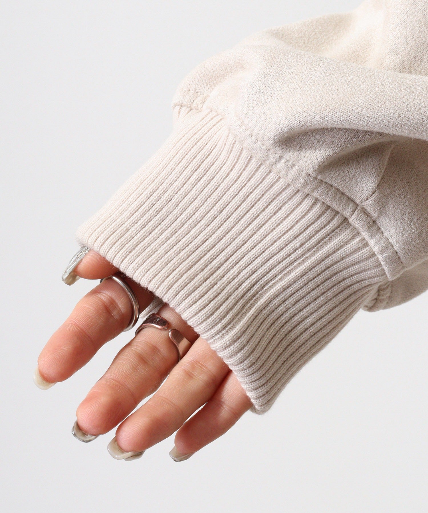 アットワン atONE スエードポンチトラックジャケット （アイボリー） アイボリー