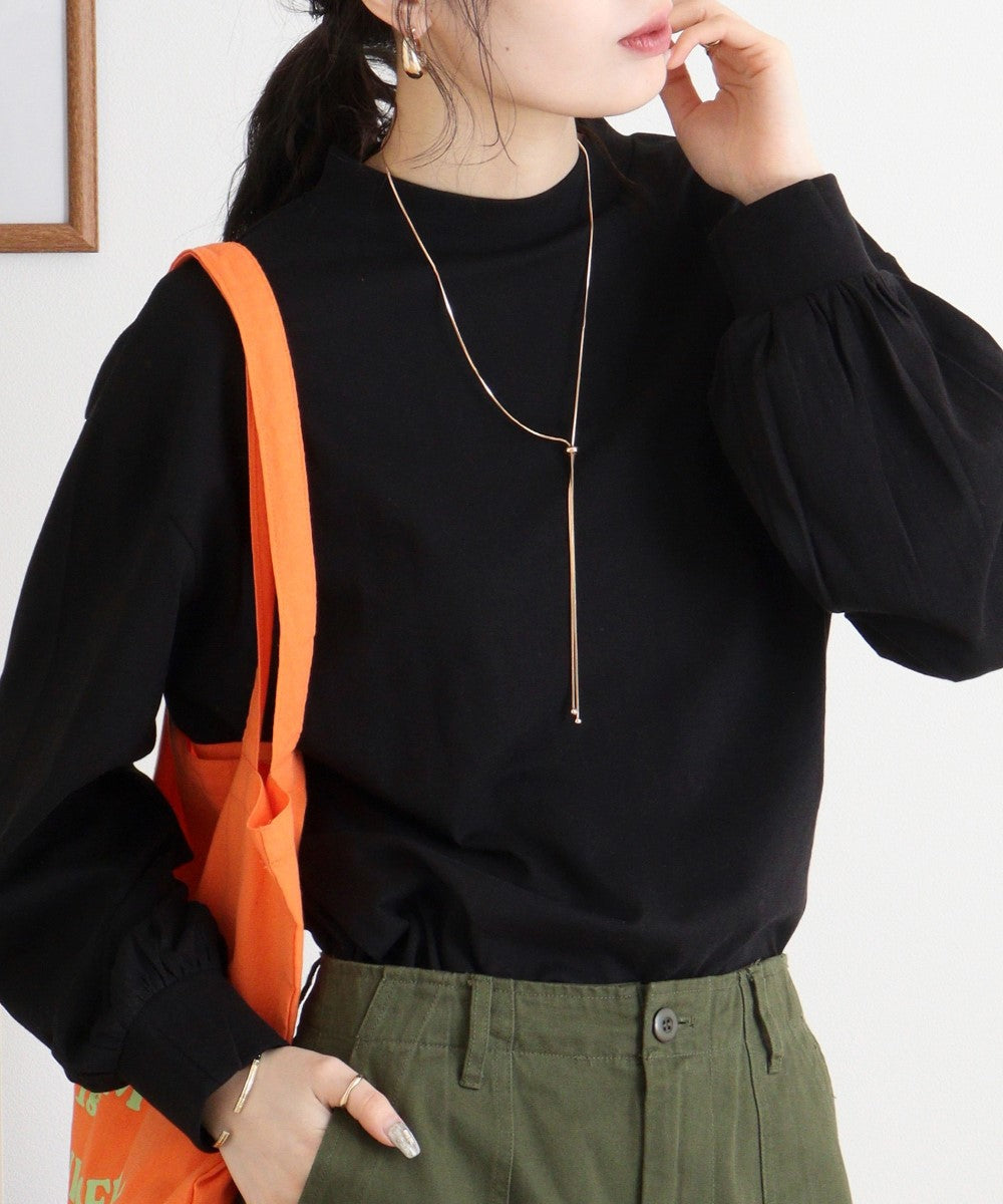 アットワン atONE バルーンスリーブモックネックトップ