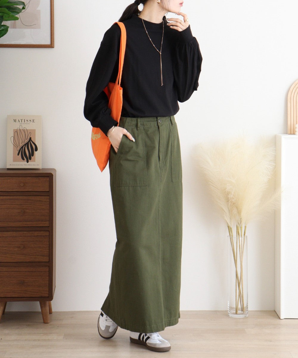 アットワン atONE バルーンスリーブモックネックトップ
