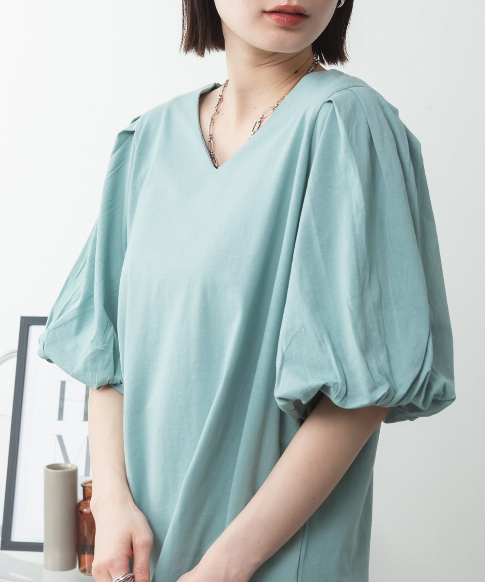 アットワン atONE コットンパフスリーブTシャツ （ミント） ミント