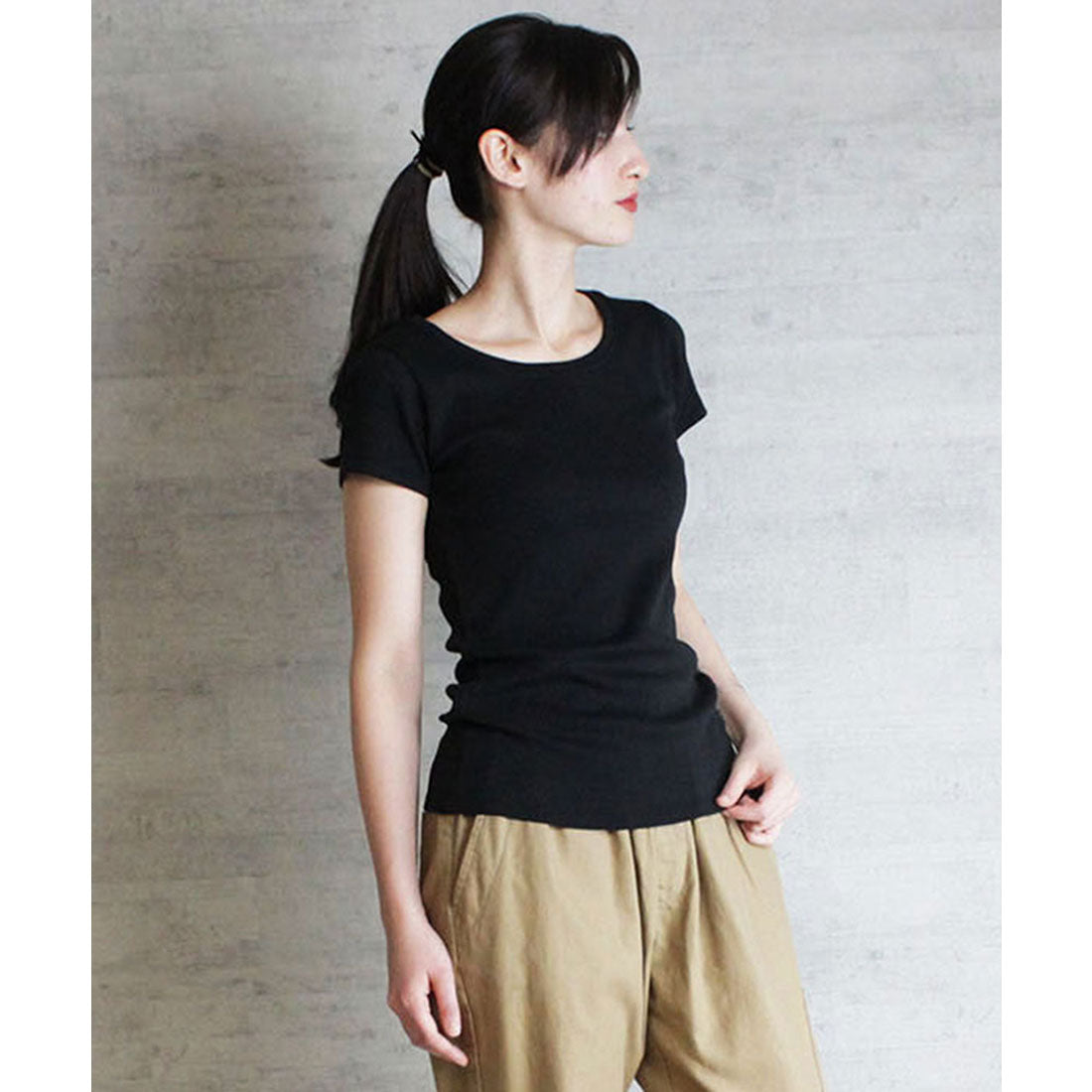 アットワン atONE コットンフライス半袖Tシャツ