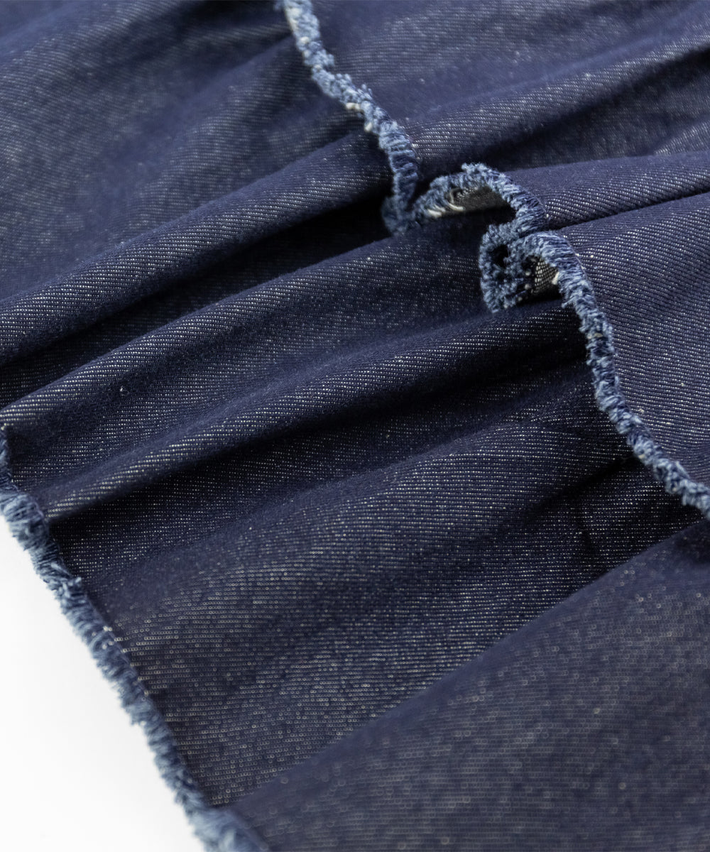 アットワン atONE フリルティアードデニムベスト （ブルー） ブルー