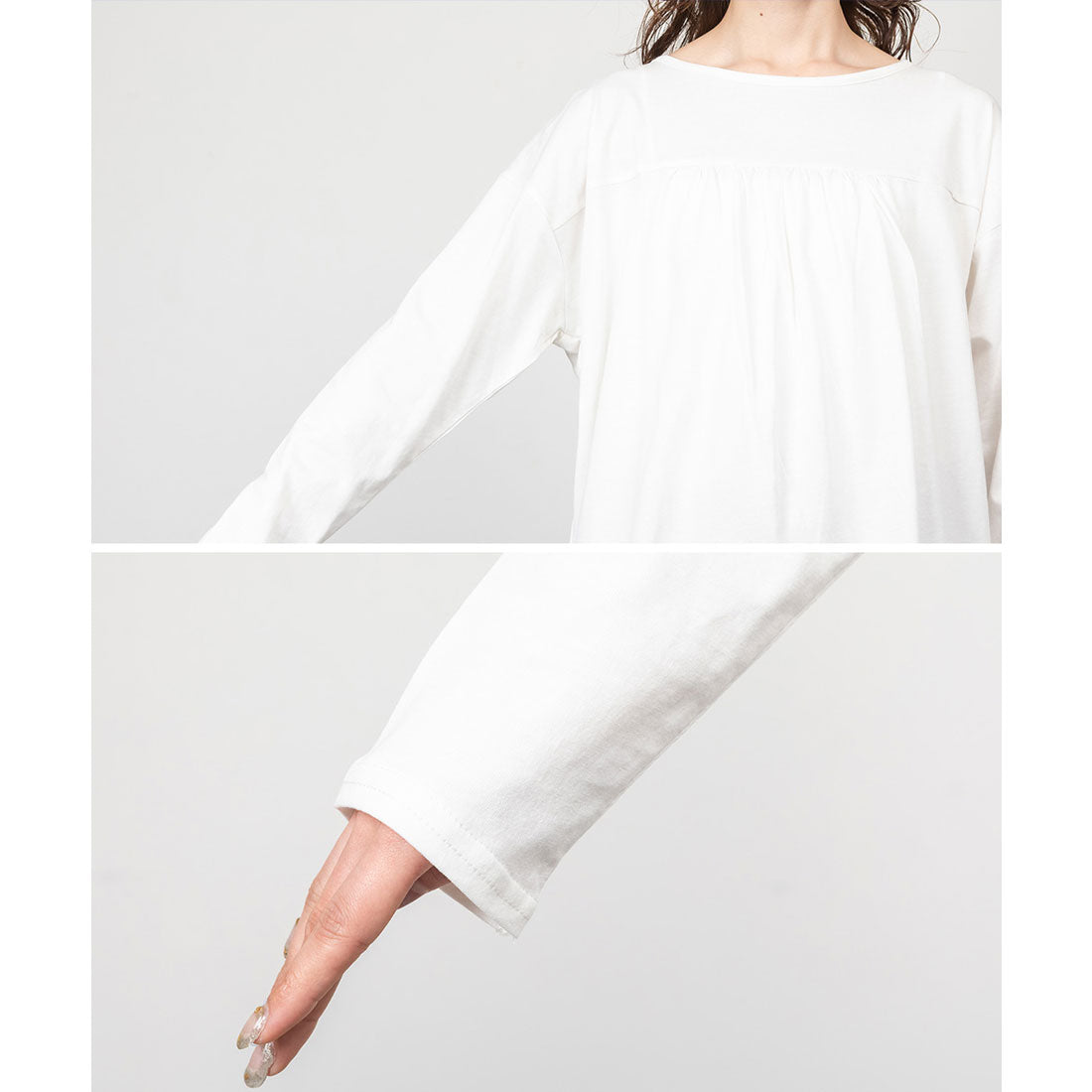 アットワン atONE バックダブル長袖Tシャツ （ブラック） ブラック