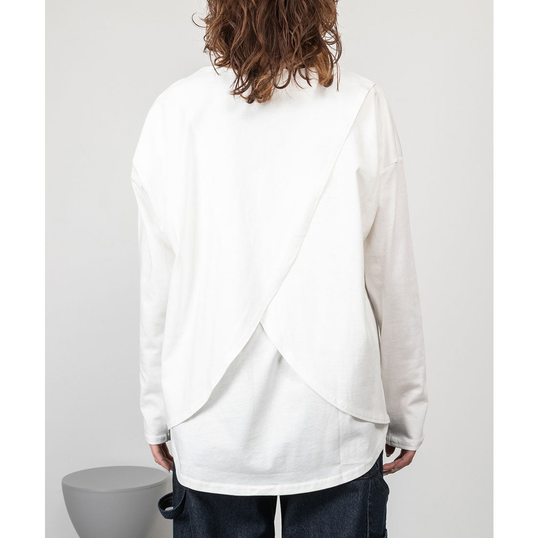 アットワン atONE バックダブル長袖Tシャツ （ブラック） ブラック