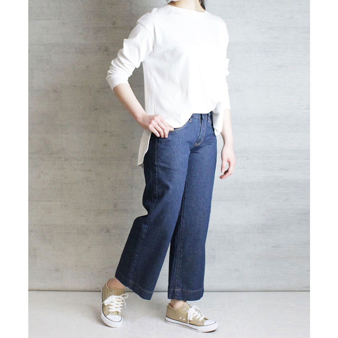 アットワン atONE デニムワイドパンツ