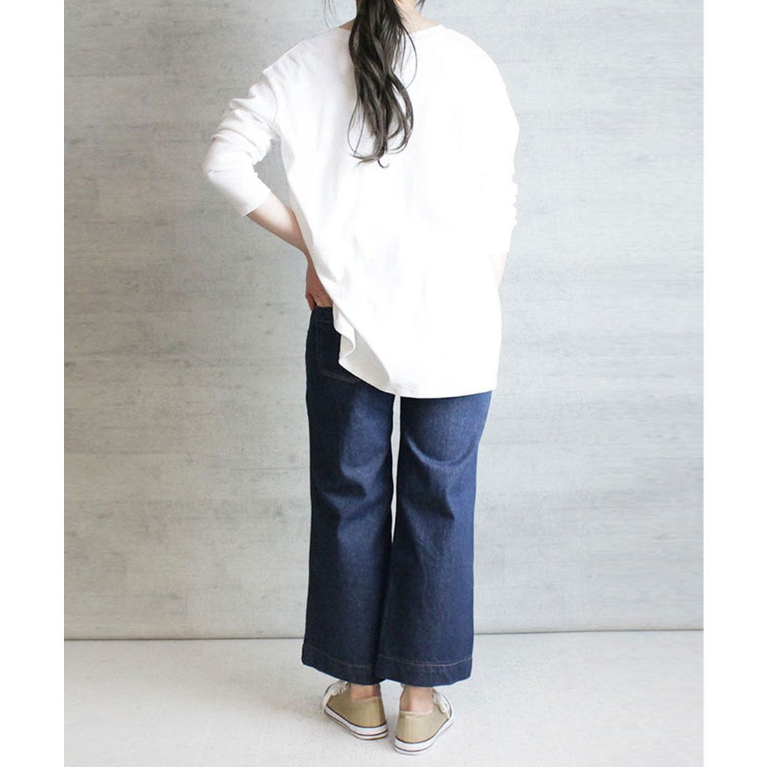 アットワン atONE デニムワイドパンツ