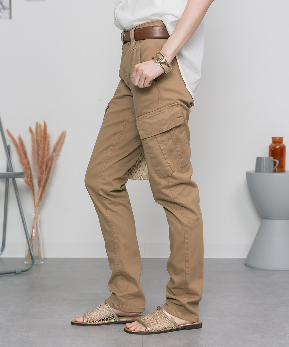 アットワン atONE ツイルカーゴパンツ （BEIGE） ベージュ