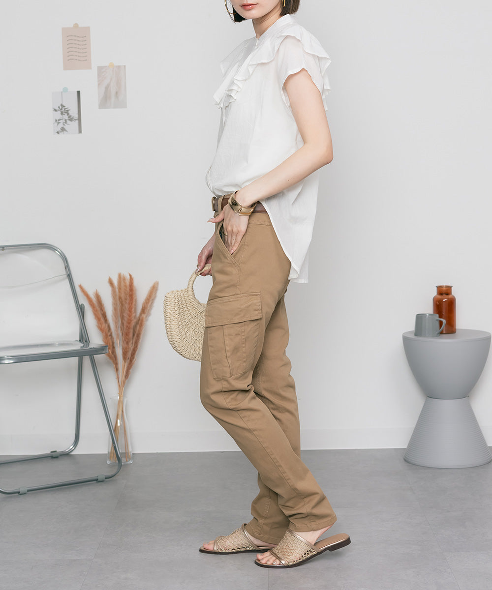 アットワン atONE ツイルカーゴパンツ （BEIGE） ベージュ