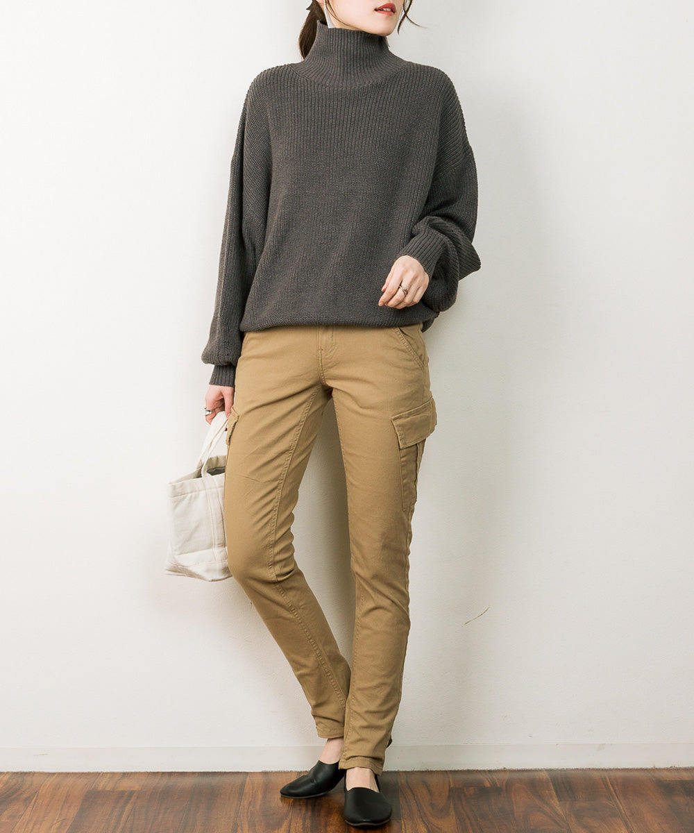 アットワン atONE ツイルカーゴパンツ （BEIGE） ベージュ