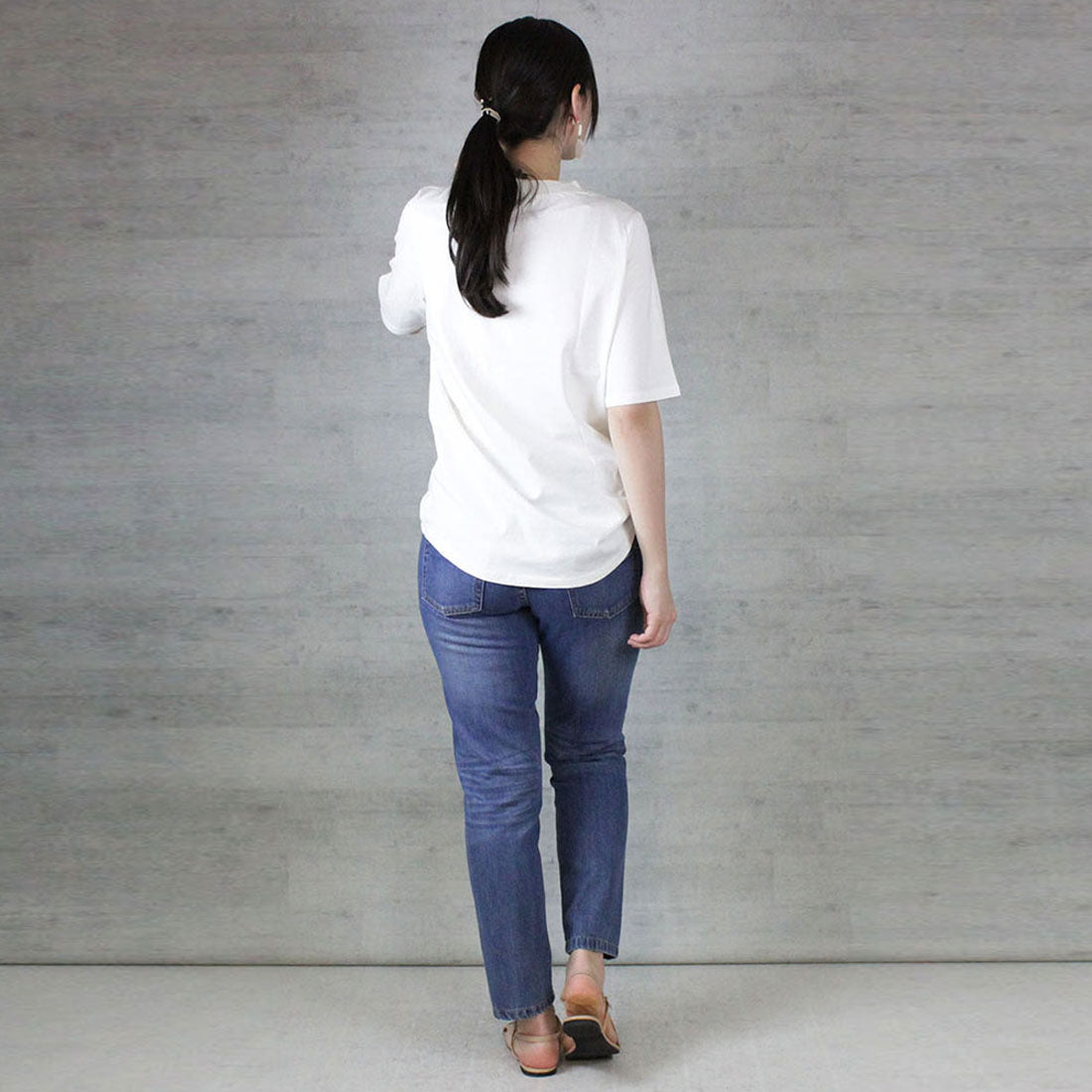 アットワン atONE プチハイネック半袖Tシャツ