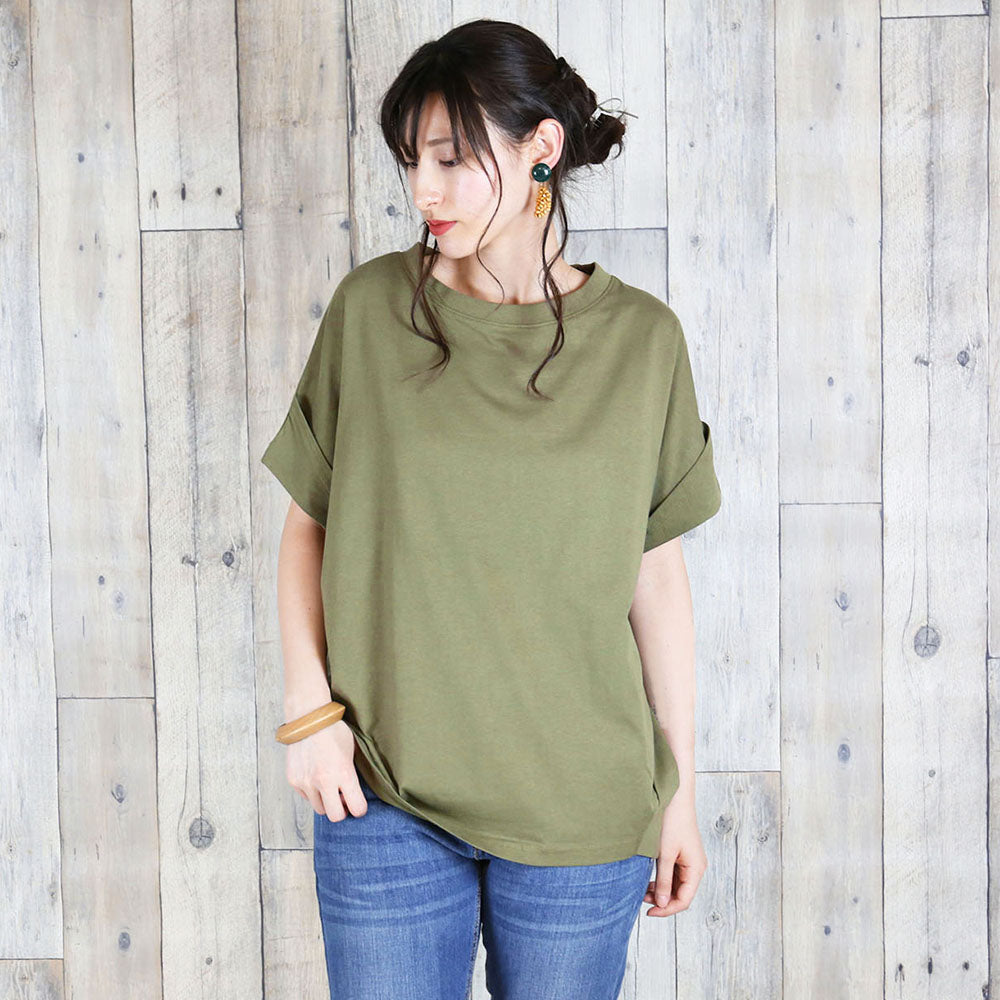 アットワン atONE 立体ドルマンスリーブTシャツ （カーキ） カーキ