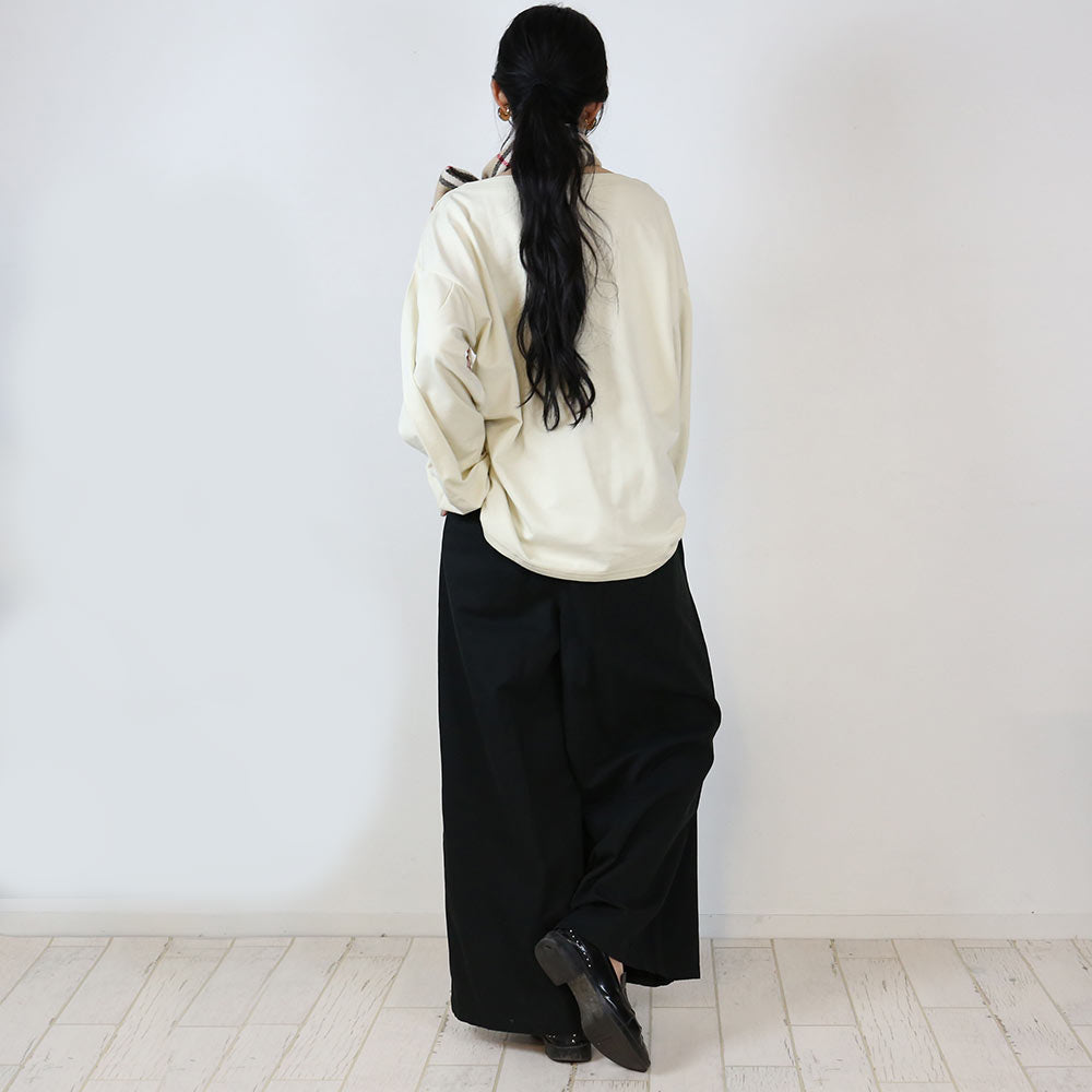 アットワン atONE 前タックワイドパンツ