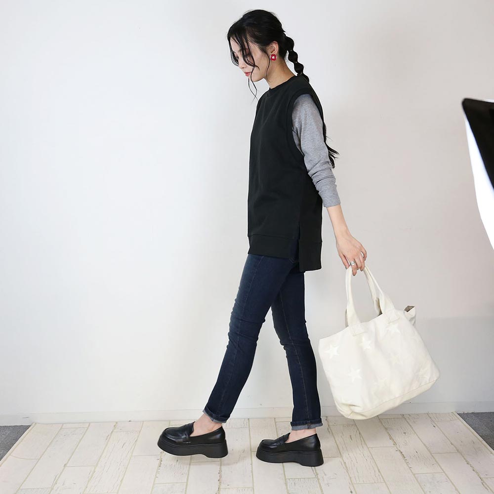 アットワン atONE 裏毛ビックワイドベスト
