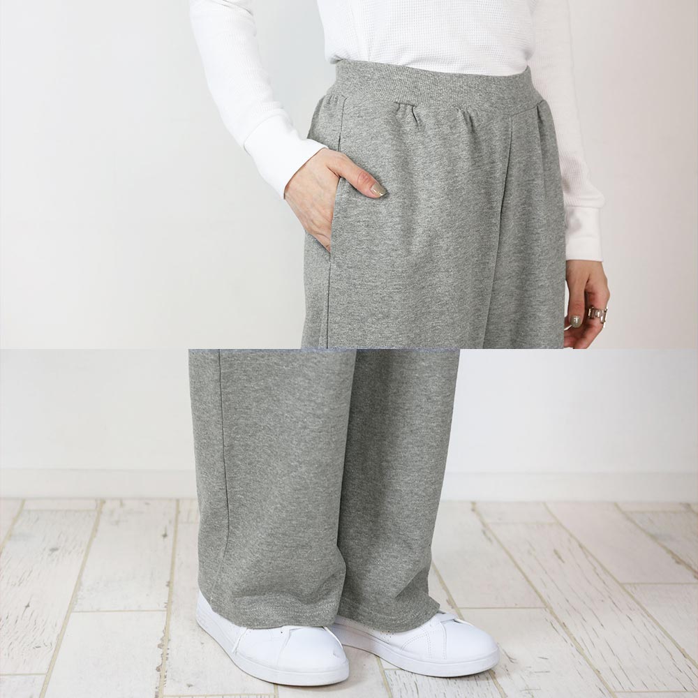 アットワン atONE 裏毛ワイドパンツ