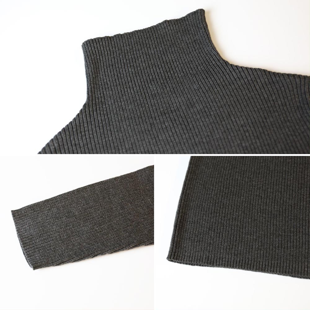 アットワン atONE タートルネックリブニット