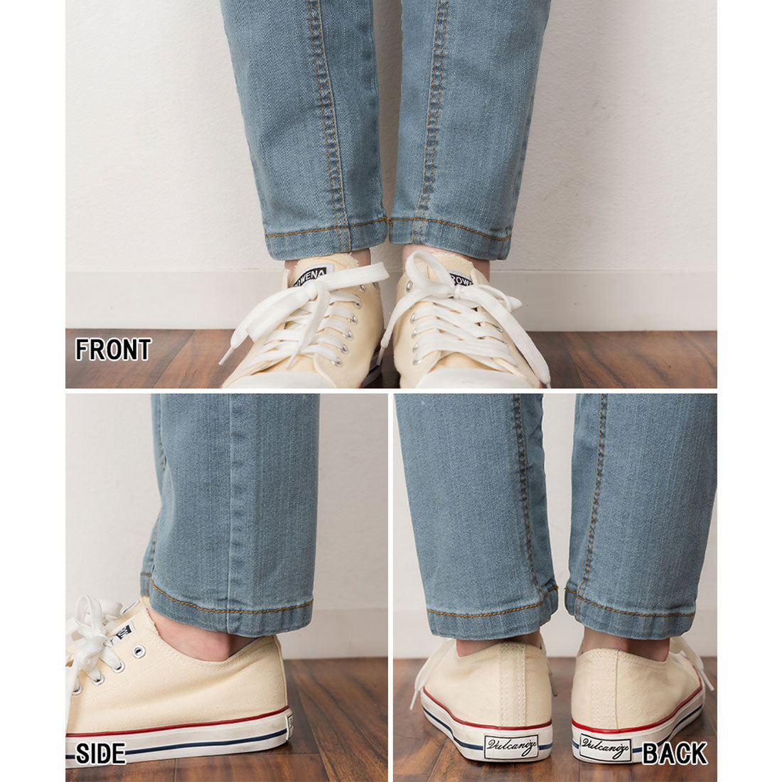 アットワン atONE ウエストリブデニムサルエルパンツ （NAVY） ネイビー
