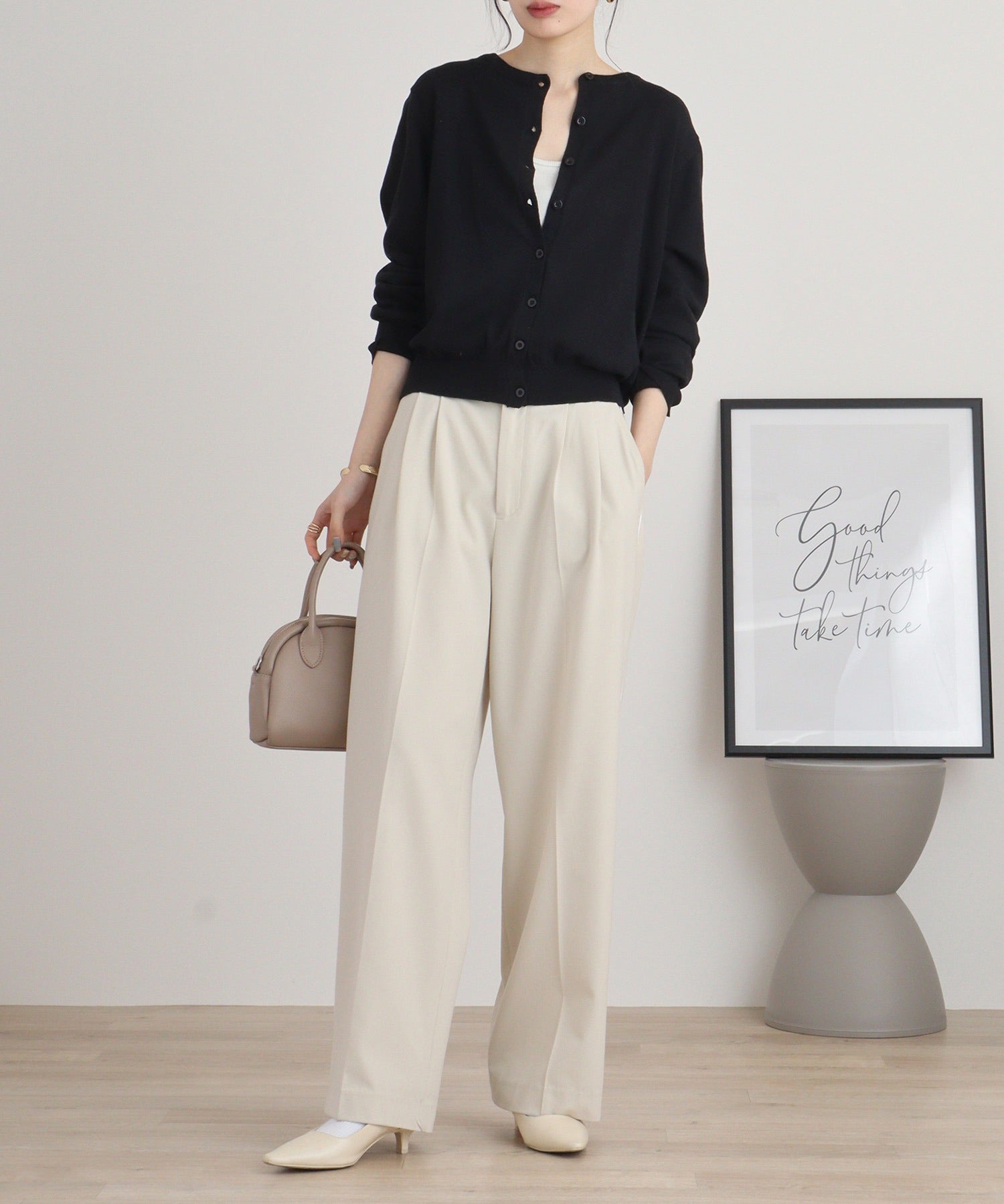 atONE Crew Neck Cardigan