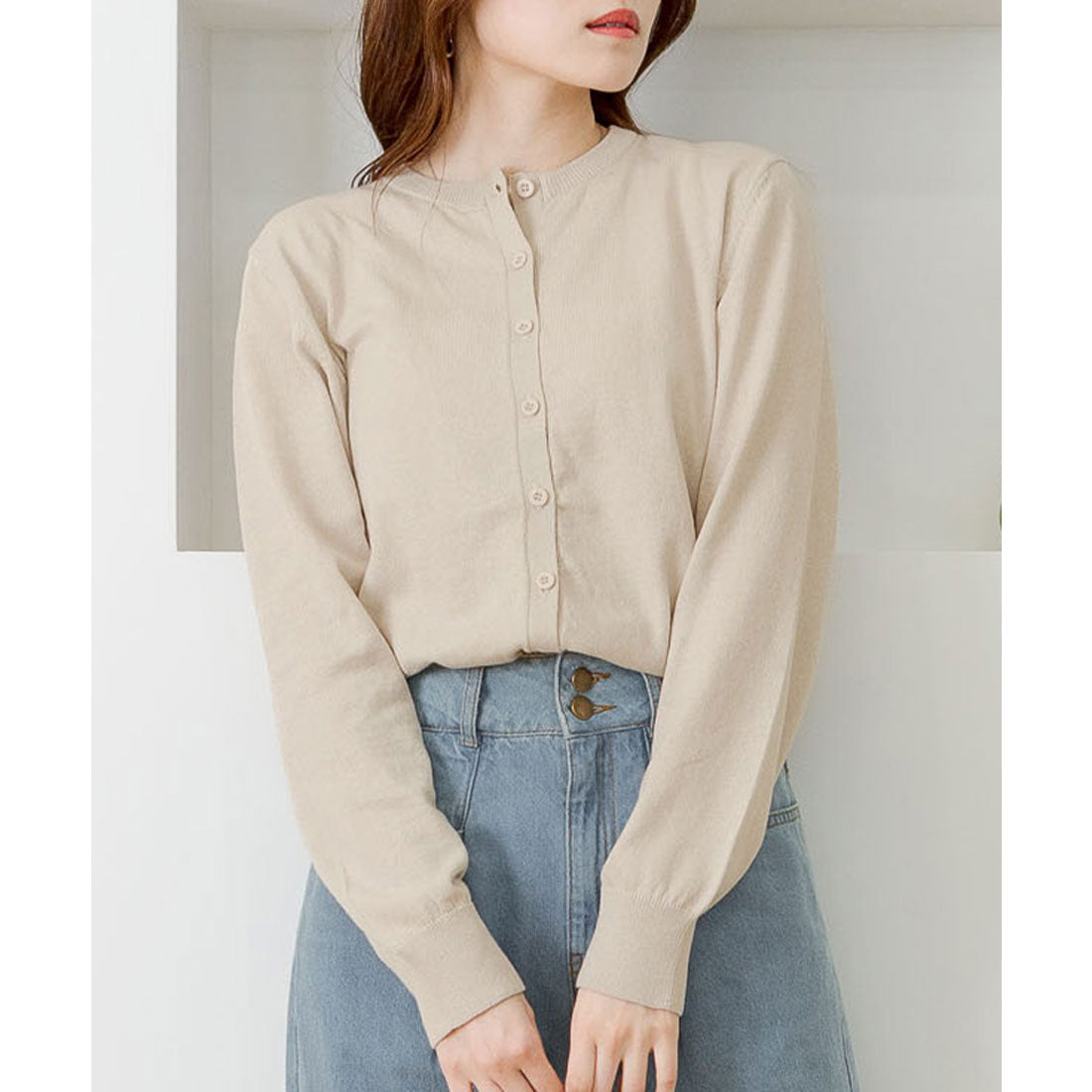 atONE Crew Neck Cardigan