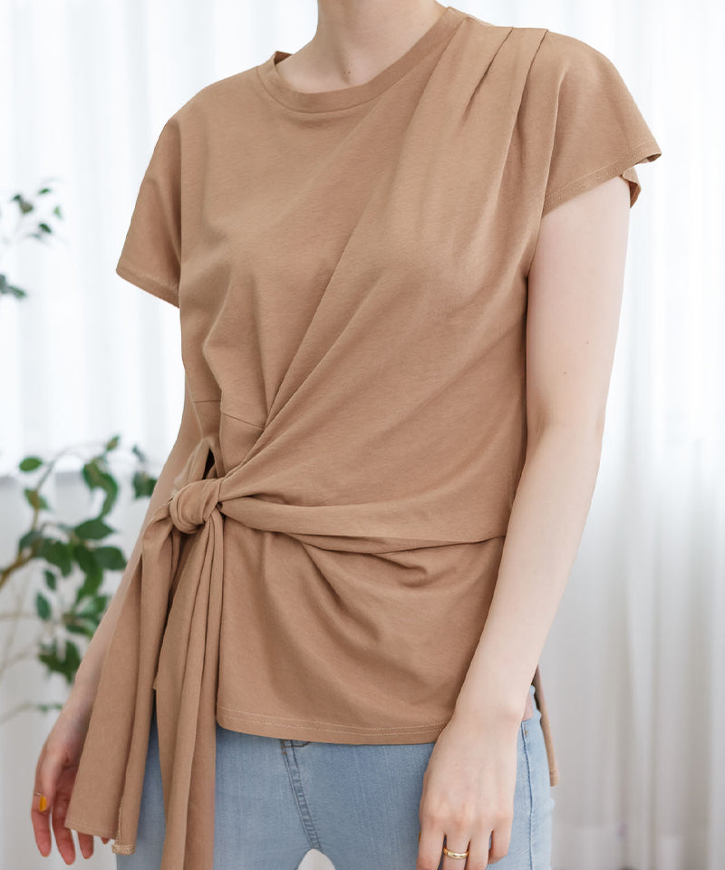 アットワン atONE 前結びアシメTシャツ