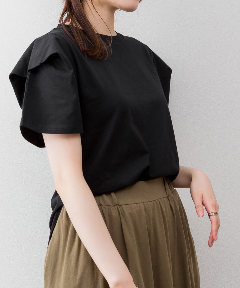 アットワン atONE ボリュームタック袖Tシャツ