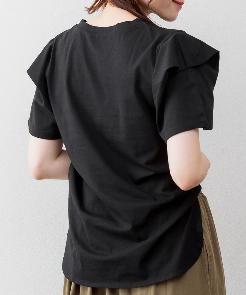 アットワン atONE ボリュームタック袖Tシャツ