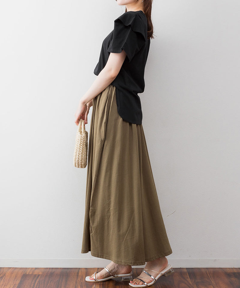 アットワン atONE ボリュームタック袖Tシャツ
