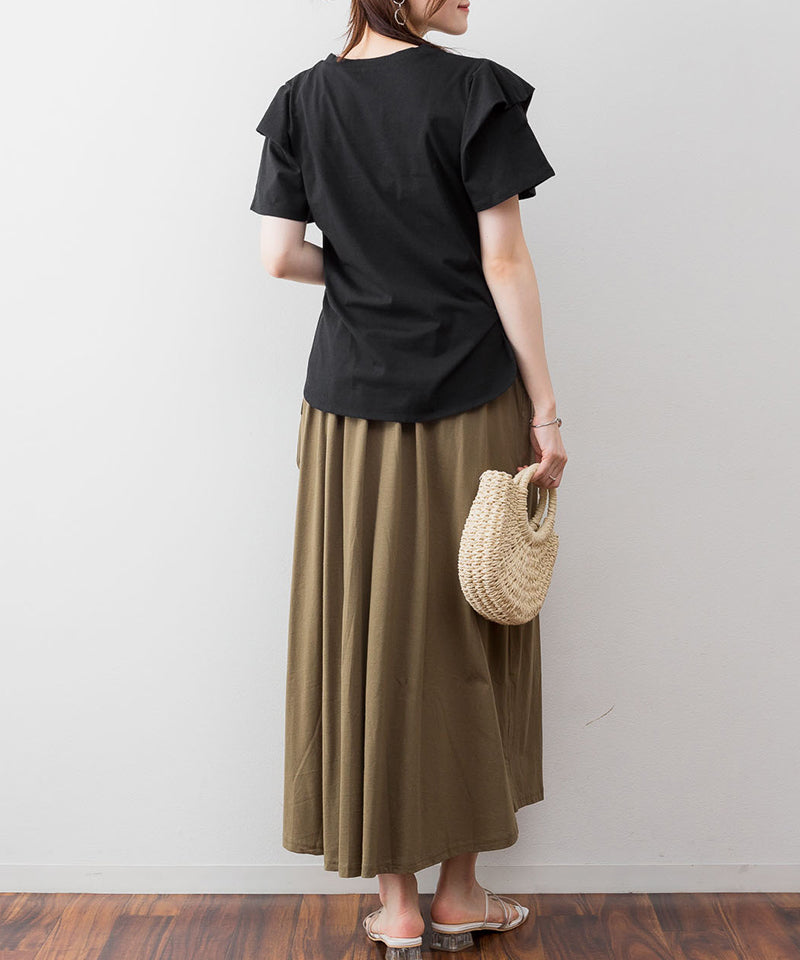 アットワン atONE ボリュームタック袖Tシャツ
