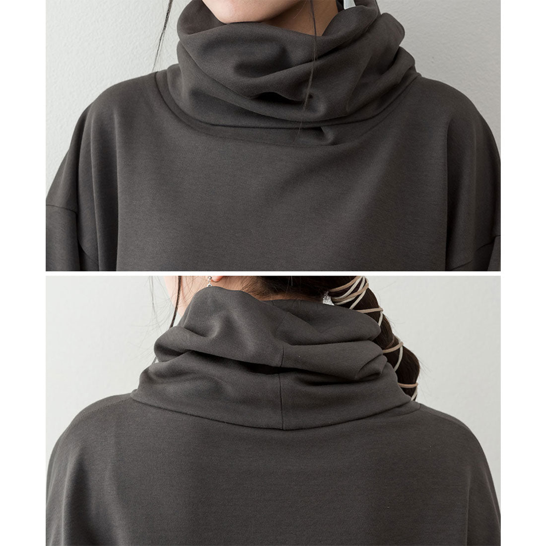 atONE Wide High Neck Smooth Pullover