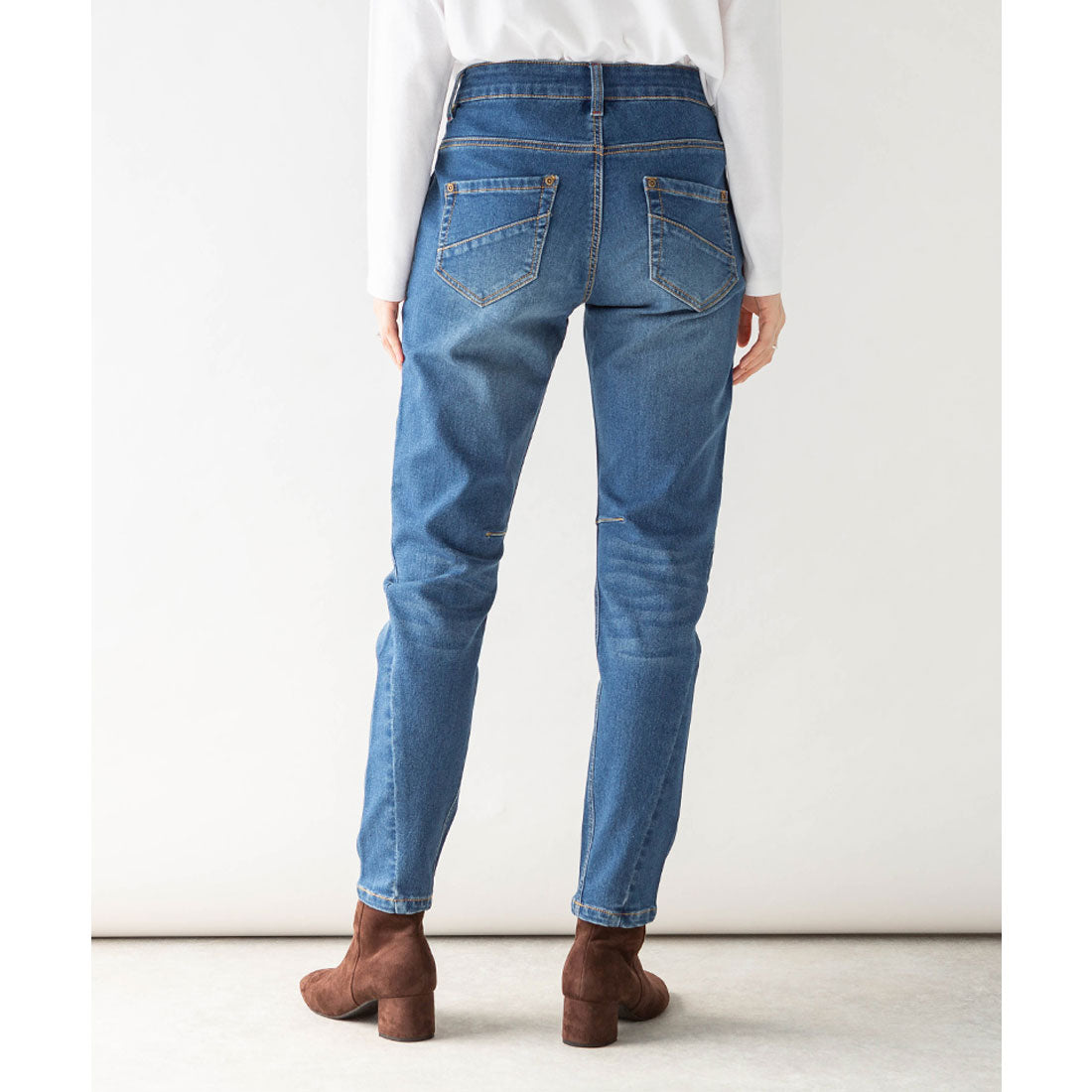 アットワン atONE ニットデニム切り替えパンツ