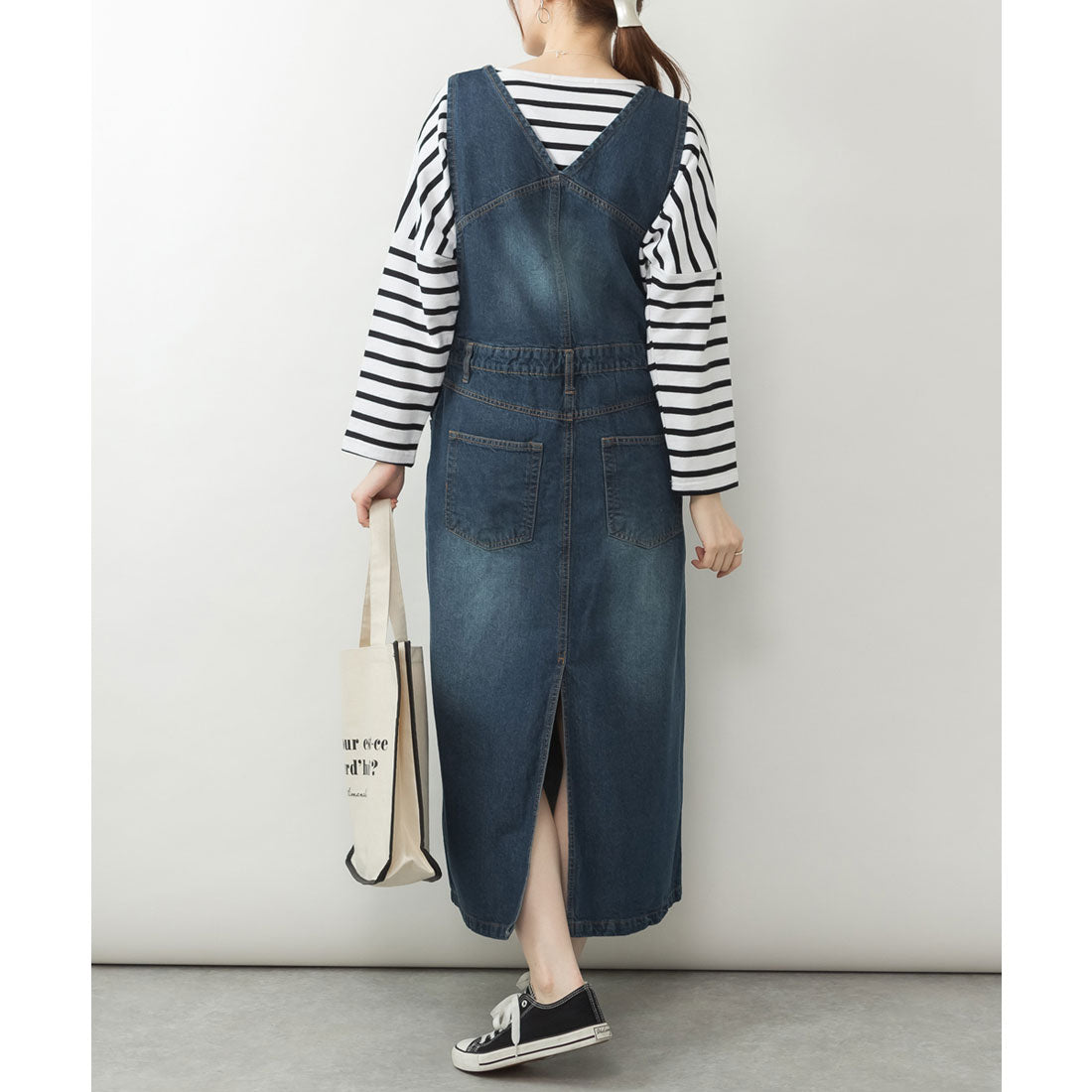 アットワン atONE カシュクールデニムジャンスカ