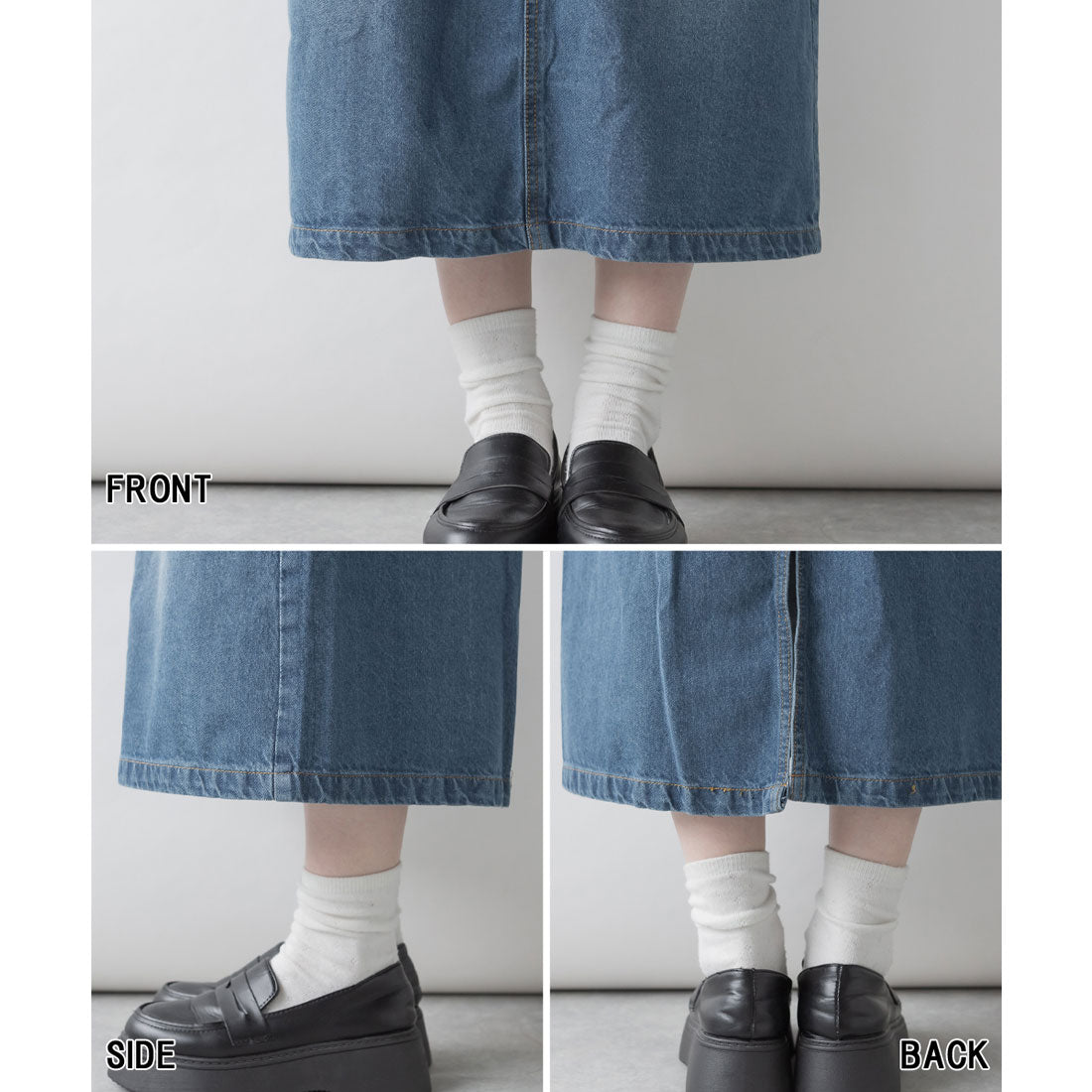 アットワン atONE カシュクールデニムジャンスカ