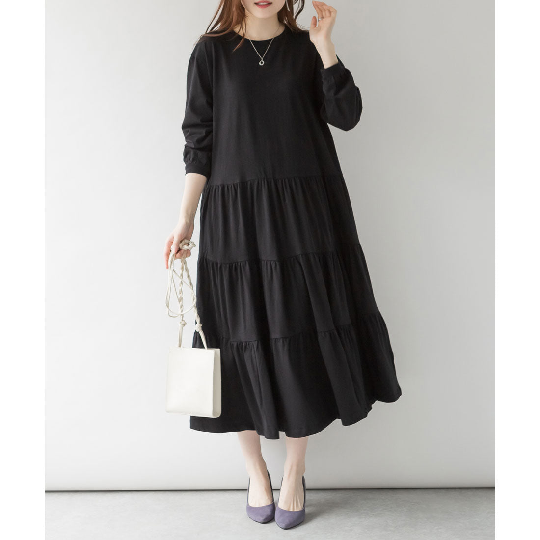 アットワン atONE ロングティアードカットワンピース