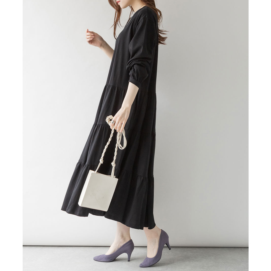 アットワン atONE ロングティアードカットワンピース