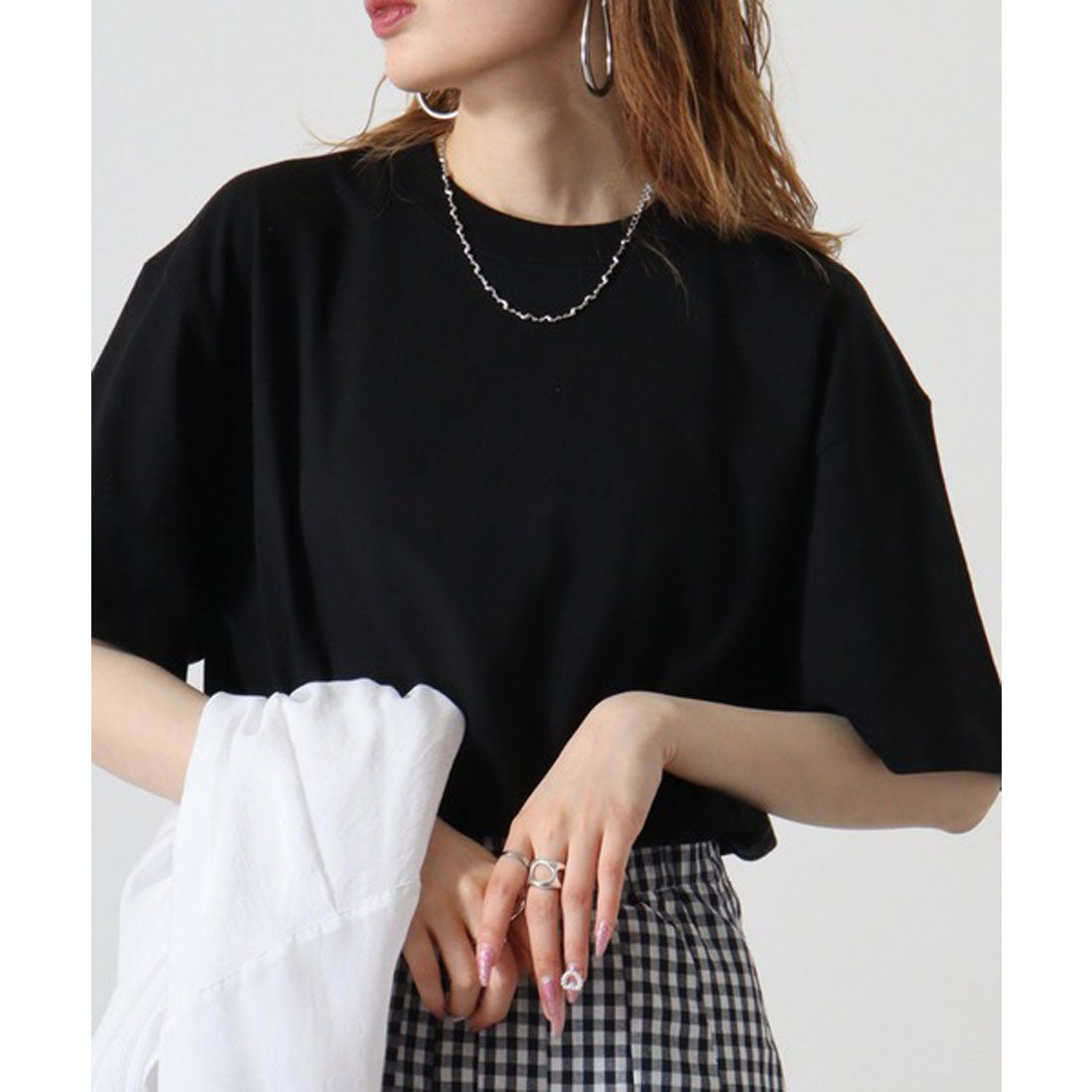 アットワン atONE 5.6オンスハイグレードコットンTシャツ,BLACK