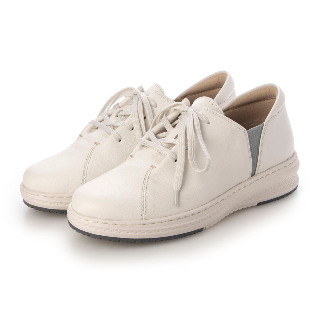 アトリエ Atelier 【3E】【レイン対応】レザースニーカー （ホワイト） ホワイト