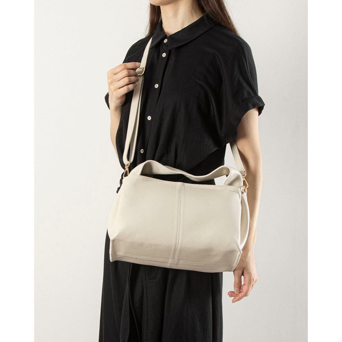 【MADE IN ITALY】AULENTTI Leather 2-way Handbag