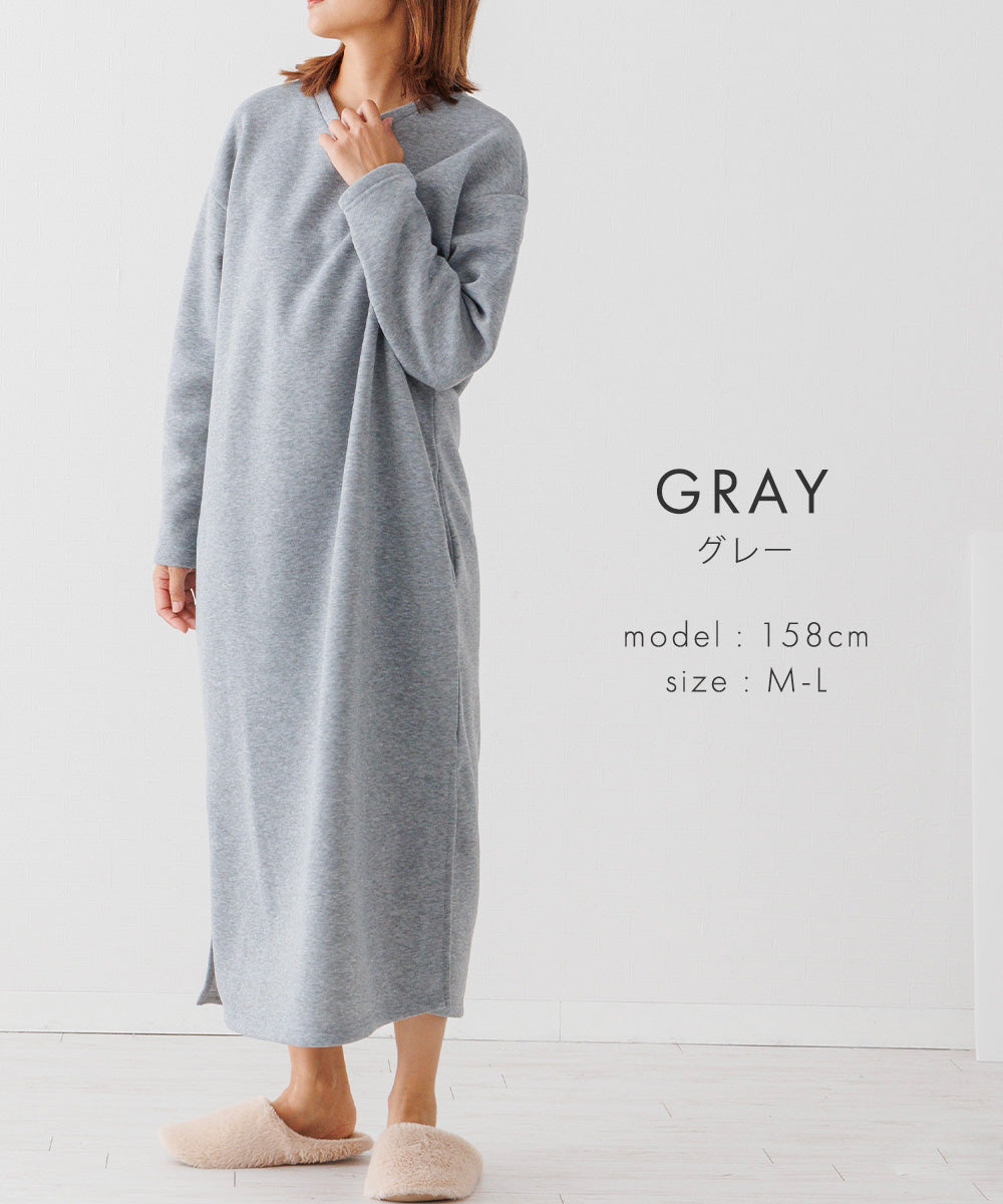 Auni Women's One-Piece V-Neck Autumn Winter Fleece Lined Classic Casual Loungewear Pajamas Home Wear 8314