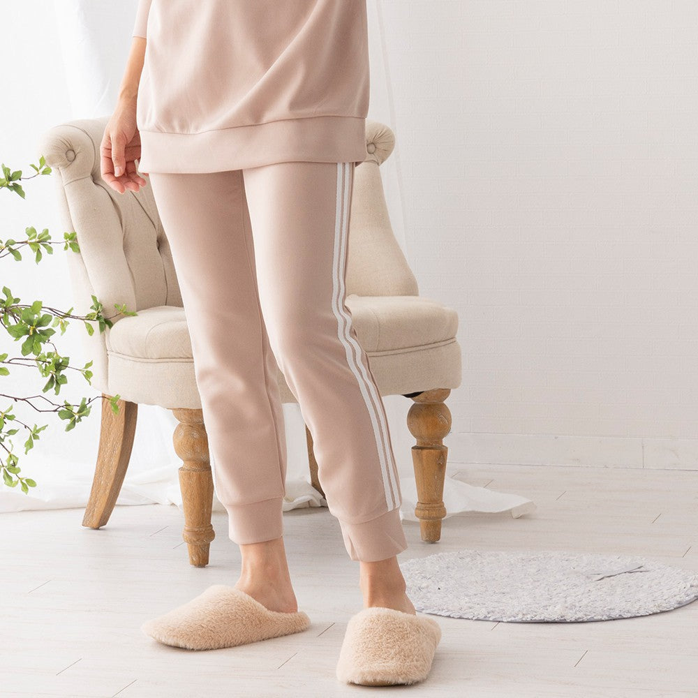 Auni Auni Cardboard Knit Loungewear Bottoms Line Pants Casual Home Wear Jersey for Women