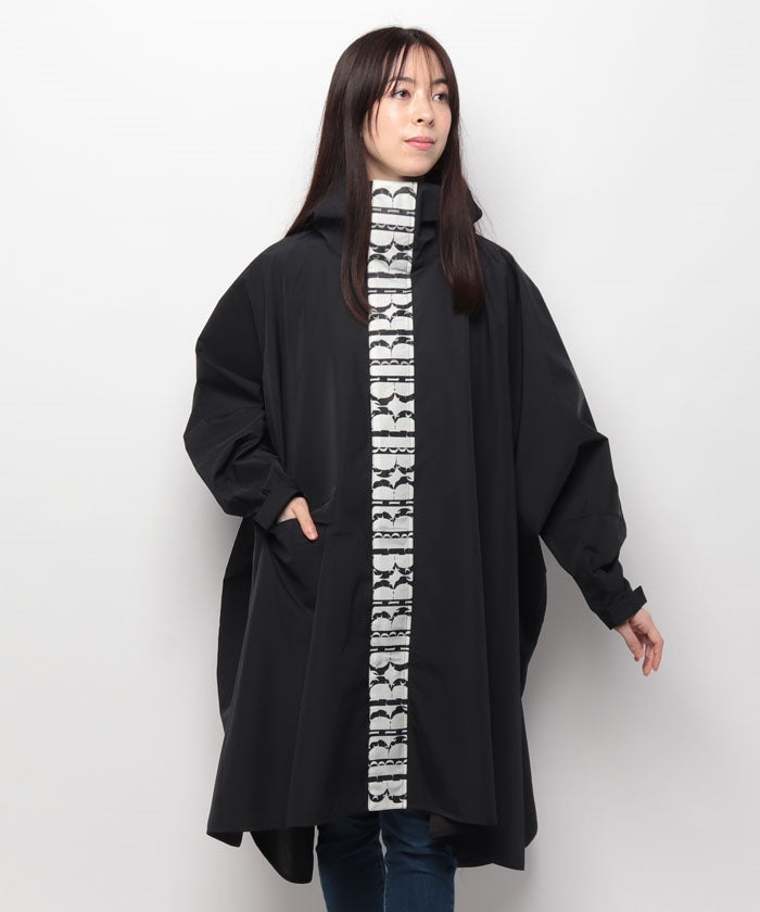 ビューランス Beaurance  Beaurance  部分プリントポンチョ