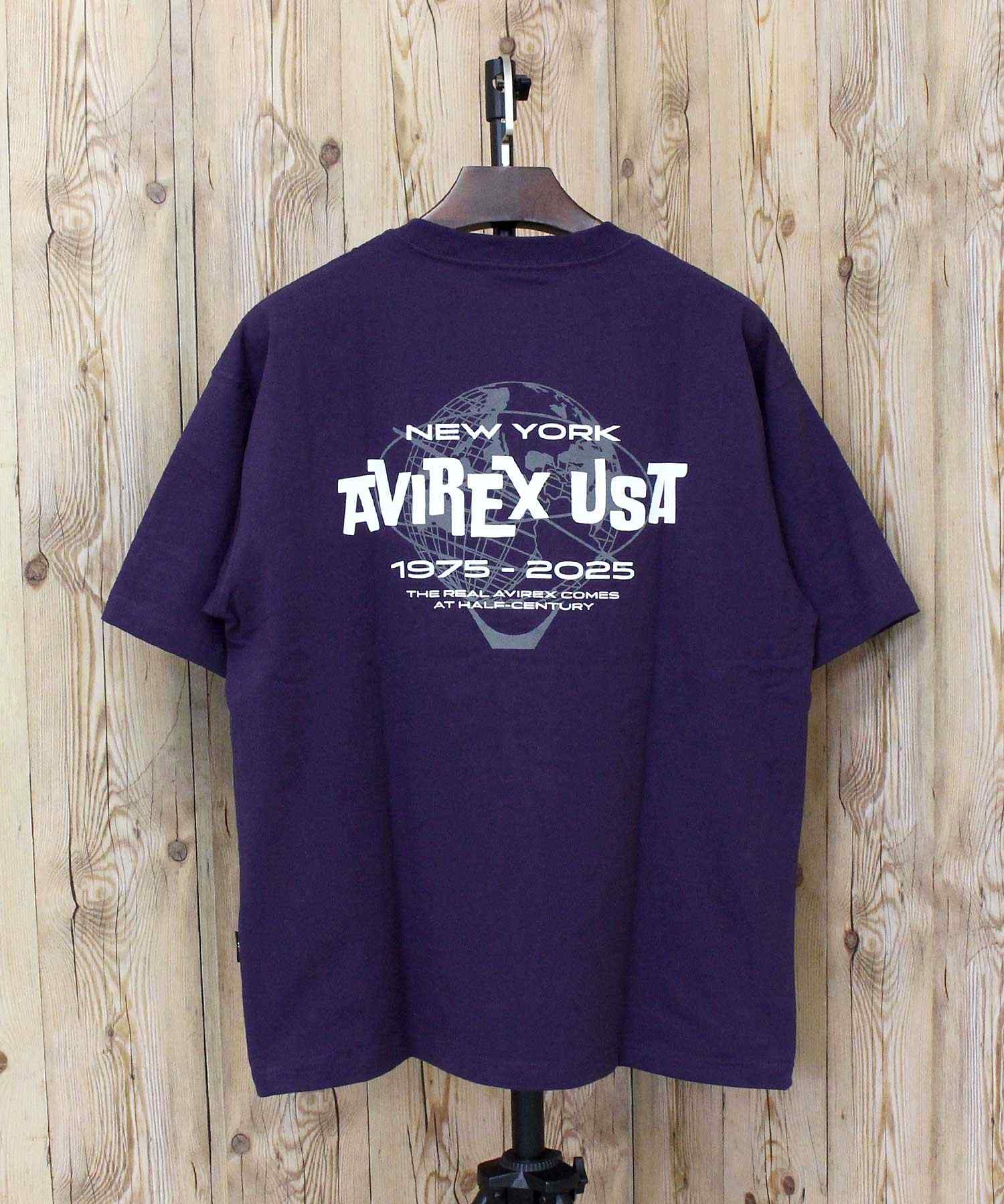 アヴィレックス AVIREX USA S/S TEE 半袖 Tシャツ ロゴ ミリタリー トップス メンズ ブランド おすすめ おしゃれ 春 夏 服 （3-パープル） 3-パープル