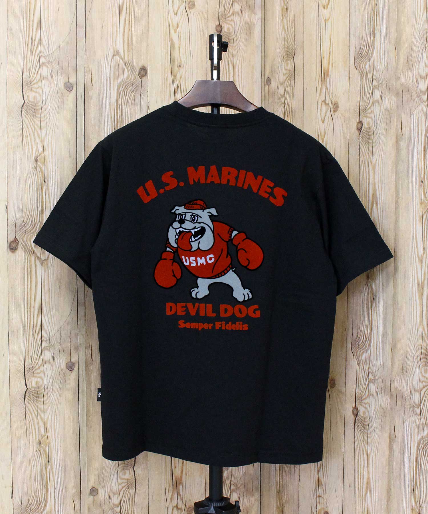 【AVIREX】USMC BULLDOG T-SHIRT AVIREX USMC BULLDOG S/S TEE Bulldog Short Sleeve T-Shirt