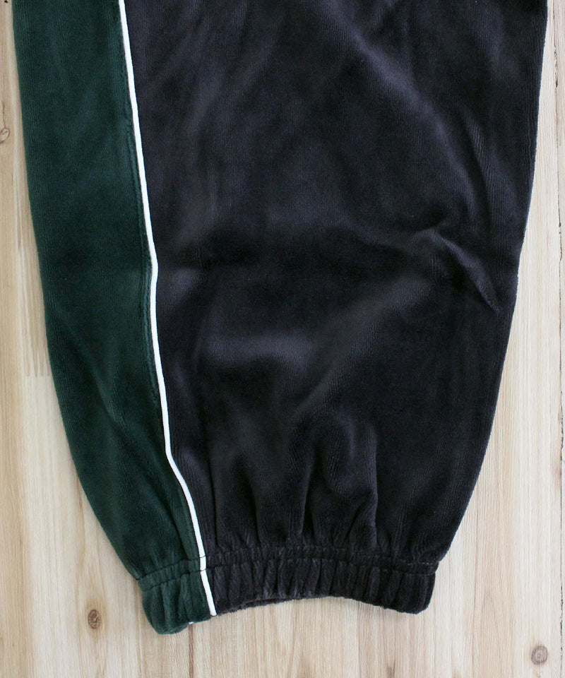アヴィレックス AVIREX アヴィレックス VELOUR PANTS 'A.C.D' ベロア パンツ ジャージ サイドライン 刺繍 ロングパンツ イージーパンツ メンズ （ブラック） ブラック