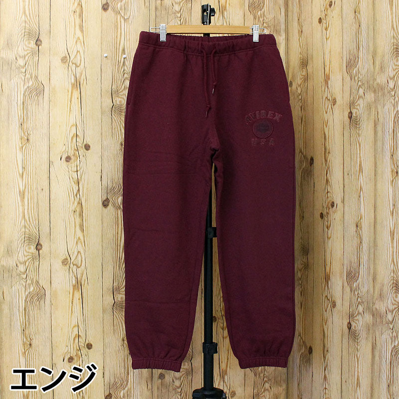 アヴィレックス AVIREX 50th VARSITY SWEAT PANTS 50周年 バーシティ スウェットパンツ ジャージ アビレックス ロングパンツ イージーパンツ メンズ （ホワイト） ホワイト
