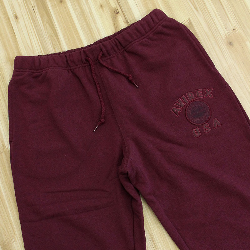 アヴィレックス AVIREX 50th VARSITY SWEAT PANTS 50周年 バーシティ スウェットパンツ ジャージ アビレックス ロングパンツ イージーパンツ メンズ （ホワイト） ホワイト